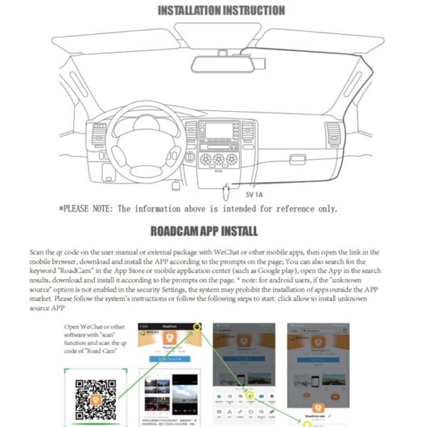 S600 1080P Wifi Dash Cam 170 Degree Wide Angle Lens Hidden Car Driving Recorder - Image 9