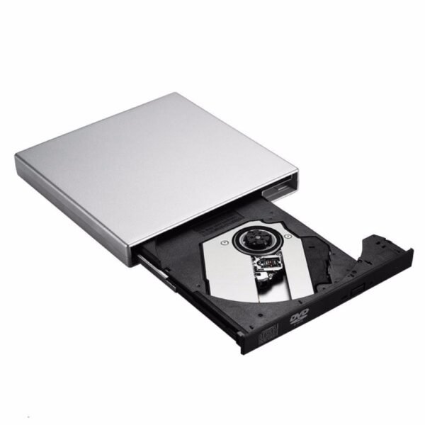 USB 2.0 Portable Ultra Slim External Slot-in DVD-RW CD-RW CD DVD ROM Player Drive for PC - Image 2
