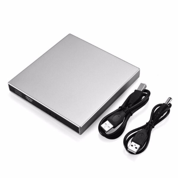 USB 2.0 Portable Ultra Slim External Slot-in DVD-RW CD-RW CD DVD ROM Player Drive for PC - Image 5